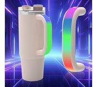 Nzkeuf 6-Color Light-Up Tumbler Handle for Stanley, LED Glow Handle Replacement for 1.2L/850ml Water Bottle, Rechargeable, Waterproof Quick-Install for Tumbler, Party, Home, Gift for Stanley Fans