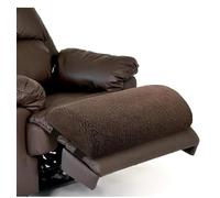 Nzkeuf Extra Large Recliner Leg Rest Cushion, 58×25×10cm Half Moon Sofa Footrest Pillow with Detactive Cover and Strap, Multifunctional Sofa Recliner Pillow for Head/Neck/Waist/Leg/Feet (Brown)