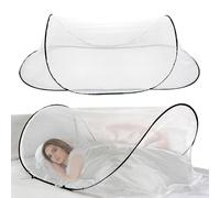 Nzkeuf Foldable Mosquito Net, Ultra Light Pop up Mosquito Net, Portable Portable Camping Tent with Zip, Easy & Fast Installation, Travel Mosquitonet for Home Outdoor Camping, 78.74 x 31.5 x 22.05 in