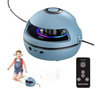 Nzkeuf Music Jump Rope Machine, Smart Skipping Rope with Bluetooth Speaker & Breathing Light, Cordless RC Skipping Rope Machine with 10 Speed, Home gym for Kid and Adult Party (Blue)