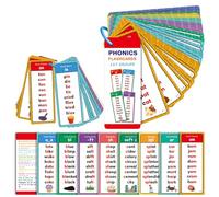 NZLTQO Phonics Word Cards 117 Sound Groups 900+ Rhyming Words Preschool English,Phonics Word List Card Set, Word Games,Word Building Cards,English Vocabulary Flashcards (1 Set)