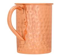 NZM Moscow Mule Mug (16 Oz), Hand Hammered Finish Copper Mug | Solid Copper Mugs for Moscow Mule, Iced Coffee, Cocktails, Chilled Drinks with Ayurvedic Health Benefits.