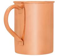 NZM Moscow Mule Mug (16 Oz), Smooth Finish Copper Mug | Solid Copper Mugs for Moscow Mule, Iced Coffee, Cocktails, Chilled Drinks with Ayurvedic Health Benefits.