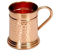 NZM Premium 22 Oz Hammered Moscow Mule Copper Mug | Handcrafted 100% Pure Copper | Large Tankard Beer Stein | Keeps Drinks Chilled Longer |
