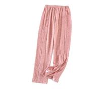 NZMCLSBA Women's Post Surgery Tearaway Long Pants Patient Care Clothes for Disability Fracture Bedridden Elderly(Pink,L)