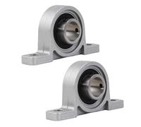 NZNSML 2 Pcs Pillow Block Bearing 20 mm Vertical Housings Zinc Alloy Mounted Flange Pillow Block KP004 Ball Bearings for 3D Printer Spoolers Axis Shaft Machine