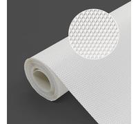 NZNSML Kitchen Drawer Liners 30 x 300 cm Shelf Non Slip Drawer Liners EVA Lining Paper Non Adhesive Waterproof Oil-Proof Washable for Kitchen Cupboards Cabinets Fridge Shelves White