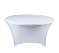 NZPOST Blue Spandex Tablecloth for 4FT Round TablesWedding Party Hotel Banquet & Meeting Room Decoration Ho