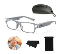 NZQXJXZ 300% Magnifying Glasses with Light, USB Rechargeable LED Lighted Magnifying Eyewear, Hands-Free Head Magnifier Eyeglasses for Close Work, Hobbies, Reading, Craft