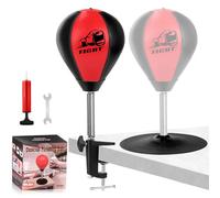 NZQXJXZ Desktop Punching Bag, Super Strong Suction Boxing Bag Speed Balls, Stress Buster with Suction Cup and Desk Clamp for Office Table and Counters, Fun Gift for Friends or Coworker