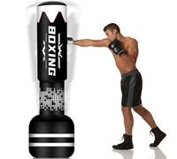 NZQXJXZ Upgrade Design Boxing Bag for Adults - 70'' Heavy Free Standing Punch Bag - Boxing Punching Bag Inflatable Kickboxing Bag for Training MMA Muay Thai (Dumbbell Triple Play)