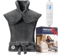 NZRCWIOL Weighted electric heating pad: heavy duty pad for a comfortable fit, 6 heat settings from 100 °F to 140 °F - 3 timer settings, Caroset packaging as a gift