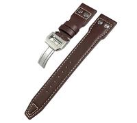 NZVCQVPU 20mm 21mm 22mm Real Leather Rivets Watchband Fit For IWC SPITFIRE Big Pilot's Watch IW5009 Cowhide Strap