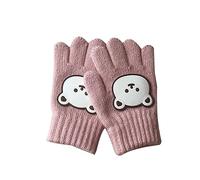 NZVCQVPU 2pcs Bear Gloves Gloves Knitting Mittens Full Finger Design Pattern Boys Mittens