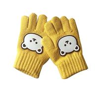NZVCQVPU 2pcs Bear Gloves Gloves Knitting Mittens Full Finger Design Pattern Boys Mittens