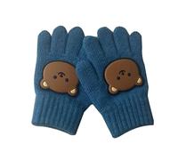 NZVCQVPU 2pcs Bear Gloves Gloves Knitting Mittens Full Finger Design Pattern Boys Mittens
