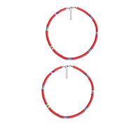 NZVCQVPU 2pcs White Beaded