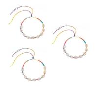 NZVCQVPU 3pcs Creative Statement Trendy Sea Beach J for Women Shell Material Necklace