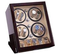 NZVCQVPU 4+13 Watch Winder for Automatic Watches Display 5 Modes Wooden Storage Gloss Wrist Watch Winder Rotator Deluxe Silent Motor with Drawer with Lock Beautiful Scenery
