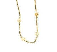NZVCQVPU Accessories Preppy Necklace For Women And Girls, Cute Small Smiley Face Charm Necklace Smiling Face Beaded Charms, Smiley Face Necklaces, Preppy Necklaces For Teen Girls Holiday