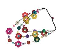 NZVCQVPU Bohemia Vintage for Women Handmade Large Flower Coconut Shell Jewelry