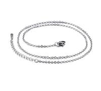NZVCQVPU Cable Chain Necklace for Women 20 inch, Stainless Steel Chain Necklace for Women 2mm Hip Hop Necklace Chain
