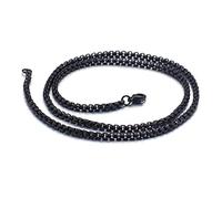 NZVCQVPU Cable Link Chain Necklace 18-30 inch, Stainless Steel Necklace for Men 2.5-3mm Rapper Necklace Chain