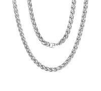NZVCQVPU Chain Necklace for Women Stainless Steel, Rapper Necklace for Men 3-8mm Rope Chain Necklace 18-28 inch Chain