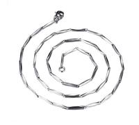 NZVCQVPU Chain Necklaces for Women, Mens Stainless Steel Necklaces Bar Link Chain Necklace 22 inch