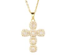 NZVCQVPU Crucifix For Women, Zircon Classic Geometric Choker, With Jesus