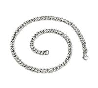 NZVCQVPU Cuban Link Chain for Men 18-30 inch, Stainless Steel Chain Necklaces 7mm Punk Necklace Chain for Women