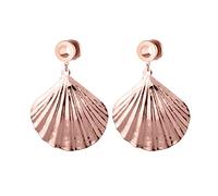 NZVCQVPU Cute Gauges, Stainless Steel Tunnels 2pcs Gauges for Women Shell Pendant Design Valentines Day