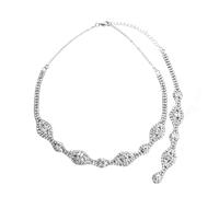 NZVCQVPU de borla colgante de cristal de la moda para novias de novia de de boda de la cadena posterior