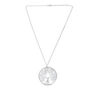 NZVCQVPU de patrón de árbol de cristal blanco natural para mujeres Fortuna única Joya colgante de con estilo de cumpleaños