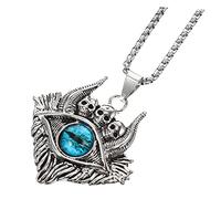 NZVCQVPU Devil Chain Evil Eye Bracelets for Women Pin Silver Festival Ring Charms Locket Stainless Steel