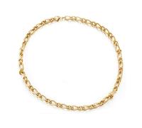 NZVCQVPU Figaro Necklace for Men 18-32 inch, Mens Stainless Steel Necklace Chain 7mm Rock Chain Necklace
