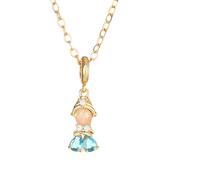 NZVCQVPU For Women, Tales Sweet Princess Elegant Sparkle Flower, Necklace, Fairy Tinkerbell Holiday