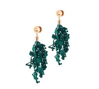 NZVCQVPU Gauges Earrings, Stainless Steel Tunnels for Ears 2pcs Gauges for Women Leaf Pendant Design Graduation