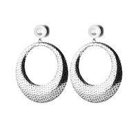 NZVCQVPU Gauges for Ears Earrings, Stainless Steel Plugs Tunnels 2pcs Gauges for Women Round Pendant Design Vacation