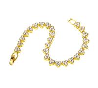 NZVCQVPU Heart Link Choker for Women Rhinestone 7inch-18cm