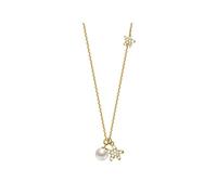 NZVCQVPU Jewelry/Necklaces Necklace 925 Freshwater Pearl Pendant Chain 5-6mm White Round Fashion All-match Female Jewelry Women's Pendants