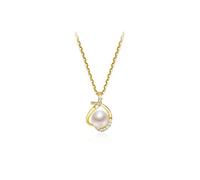 NZVCQVPU Jewelry/Necklaces Pearl Necklace S925 Freshwater Pearl Pendant Chain 5-6mm White Steamed Bun Shape Fashion All-match Female Jewelry Gift Women's Pendants