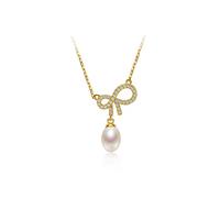 NZVCQVPU Jewelry/Necklaces S925 Freshwater Pearl Pendant Chain 6-7mm White Drop-shaped Fashion All-match Necklace for Ladies Jewelry Gifts Women's Pendants