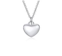 NZVCQVPU Keepsake Necklace for Human Ashes, Locket Necklace for Ashes for Women Stainless Steel Heart Pendant