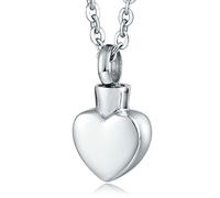 NZVCQVPU Keepsake Necklaces for Ashes Stainless Steel, Locket Necklace for Ashes for Women Heart Pendant