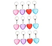 NZVCQVPU Keychain Valentine's Day keychain heart-shaped decoration Valentine's Day key pendant (Random Colorx12pcs 11X4X1.3CM)