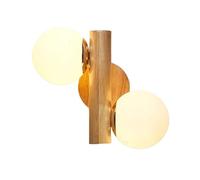 NZVCQVPU Light Modern Bath 2- Milk White Glass Sconce Nordic Retro Sconces E27