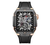 NZVCQVPU Luxury Modification Kit For Strap 45mm Aluminum Metal Case Rubber Band Bracelet Mod Kit DIY For iWatch Series 8 7 Series With Tool