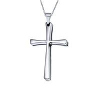 NZVCQVPU Men Necklace, Titanium Cross Necklace Necklaces