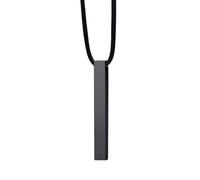 NZVCQVPU Mens Chain Necklaces Pendants, Womens Necklaces Fashion Stainless Steel Vertical Bar Pendant with 24+2 inch Chain